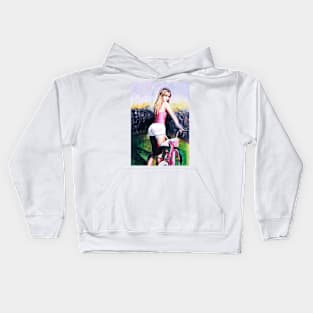 Girl in Pink Kids Hoodie